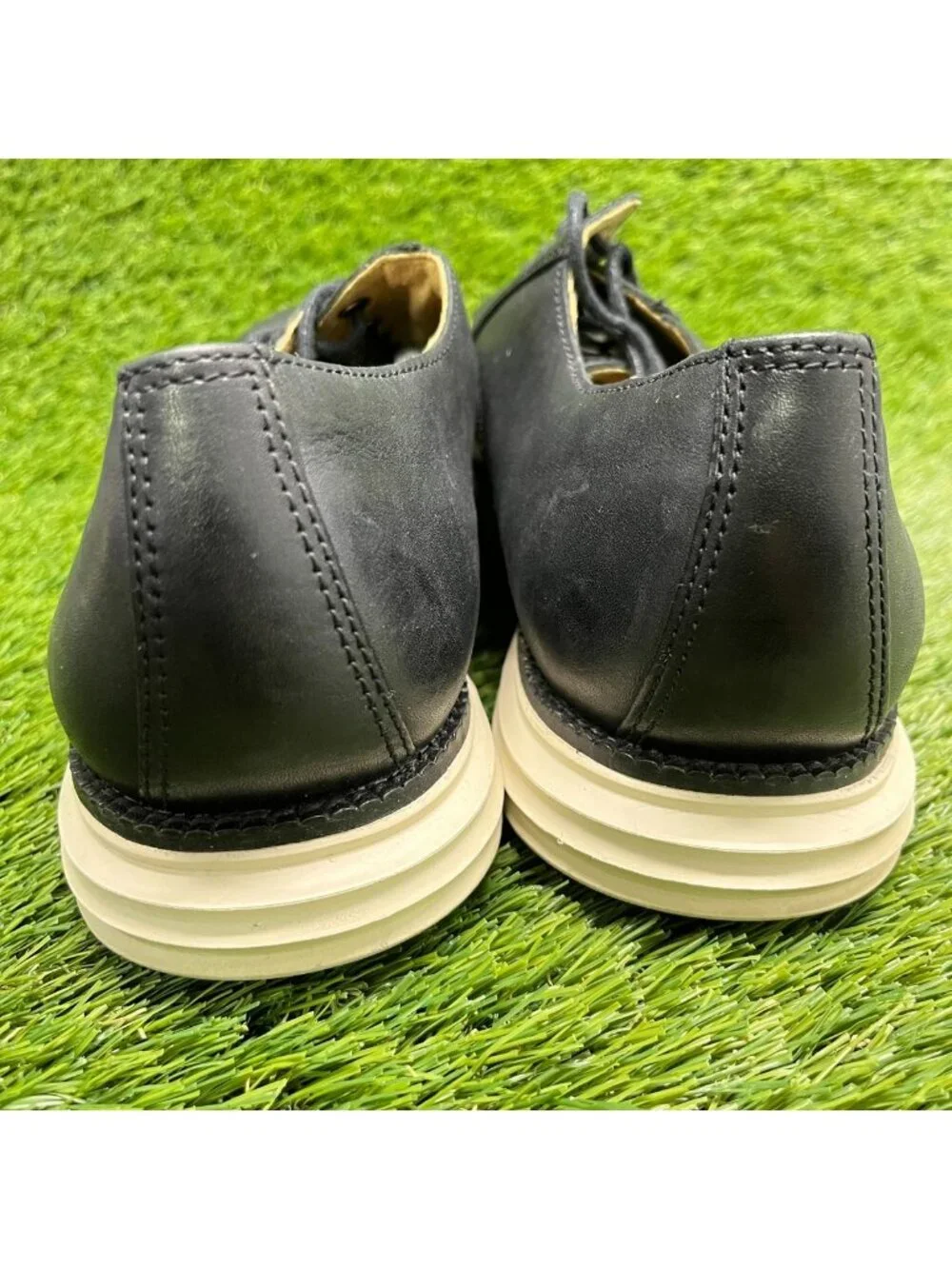 Cole Haan OriginalGrand Mens Size 11 Black Casual Leather Plain Toe Oxford Shoes